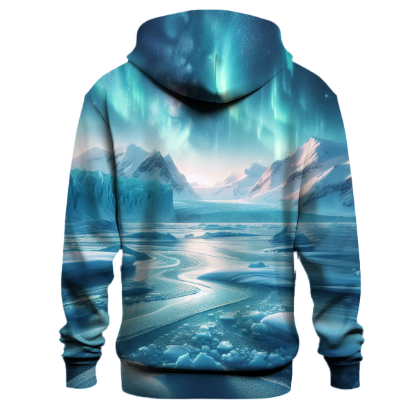 Frozen Arctic Landscape Hoodie