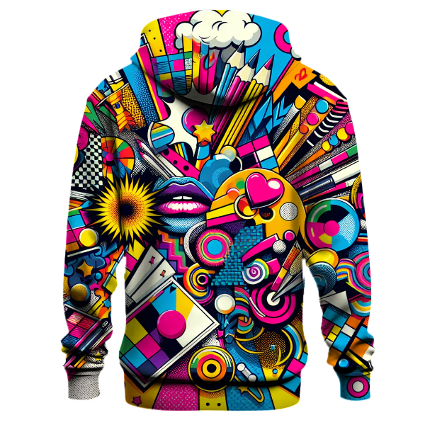 Funky 80s Pop Art Hoodie