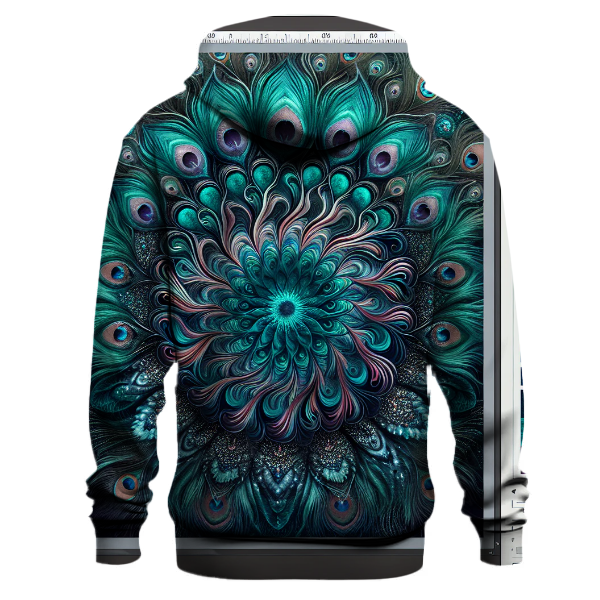 Peacock Feather Flourish Hoodie