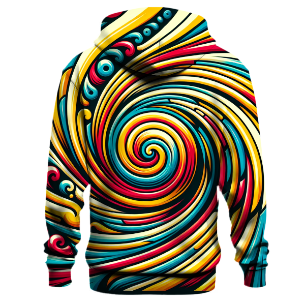 Dynamic Spiral Colors Hoodie