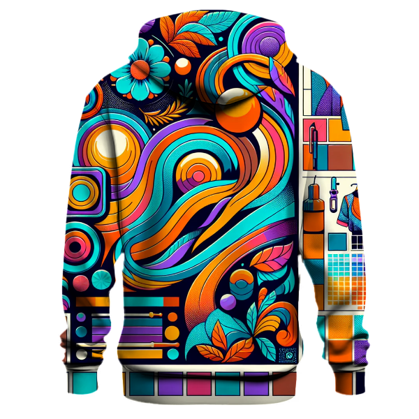 Groovy Color Splashes Hoodie