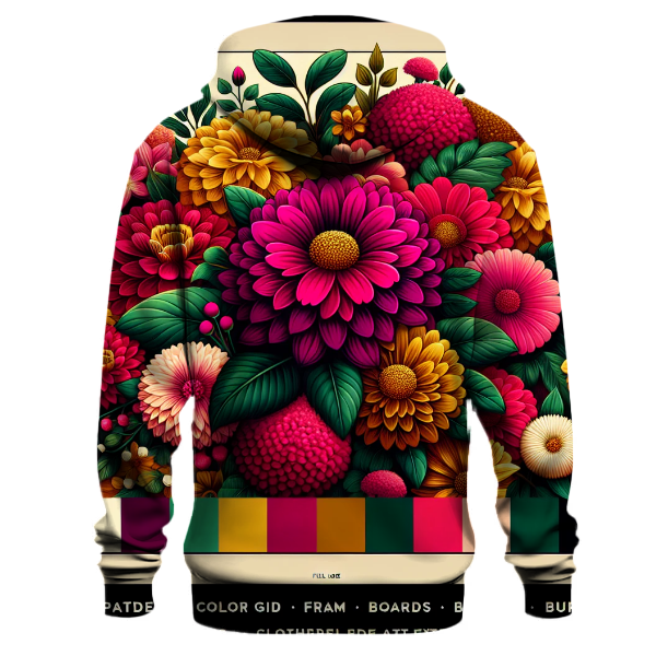 Chic Retro Flowers Hoodie