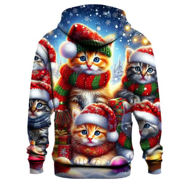 Cuddly Christmas Kittens Hoodie