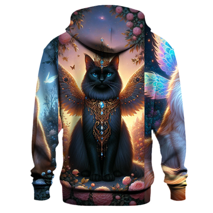 Fantasy Feline Fusion Hoodie