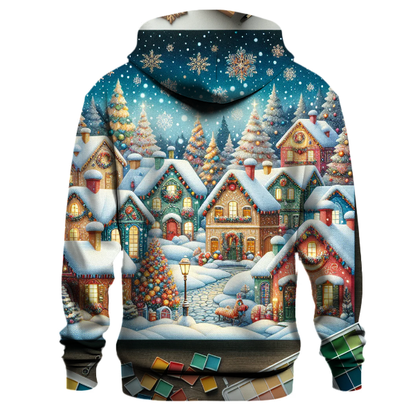 Whimsical Holiday Village Hoodie