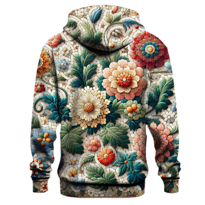 Vintage Floral Mosaic Hoodie