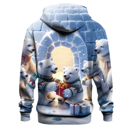 Polar Bear Igloo Gathering Hoodie