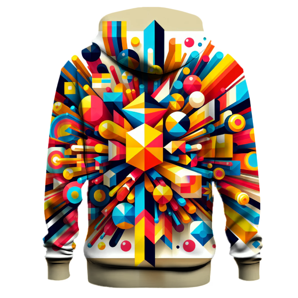 Color Pop Geometric Hoodie