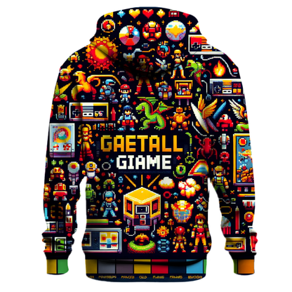 Classic 80s Video Game Tribute Hoodie