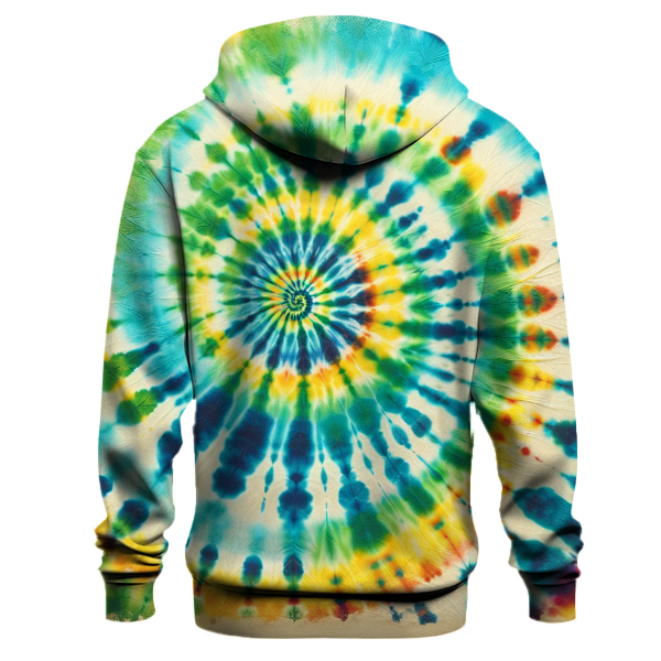 Vintage Tie-Dye Spiral Hoodie