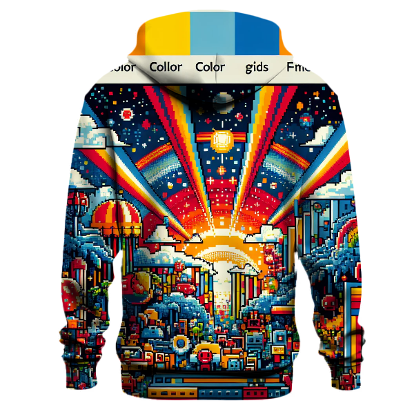 Retro Pixelated Dreams Hoodie