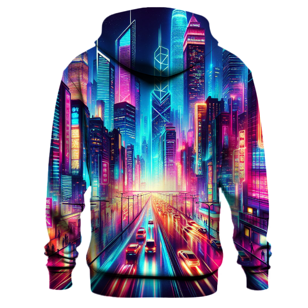 Neon Skyline Hoodie