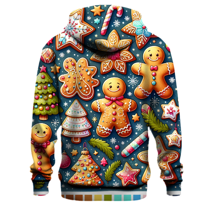 Festive Gingerbread Cookie Design Hoodie