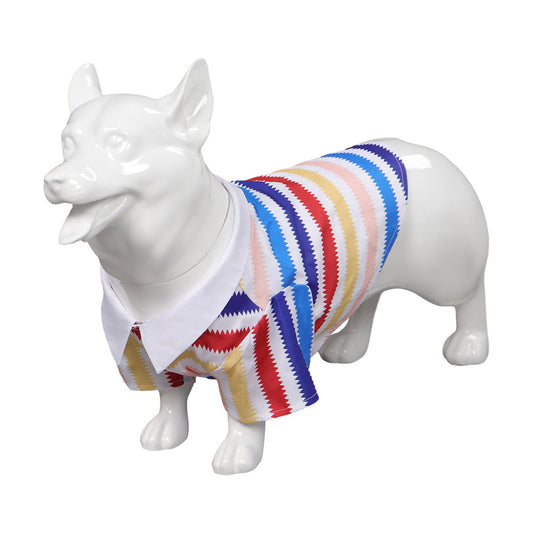 Allan Pet Colorful Striped Shirt