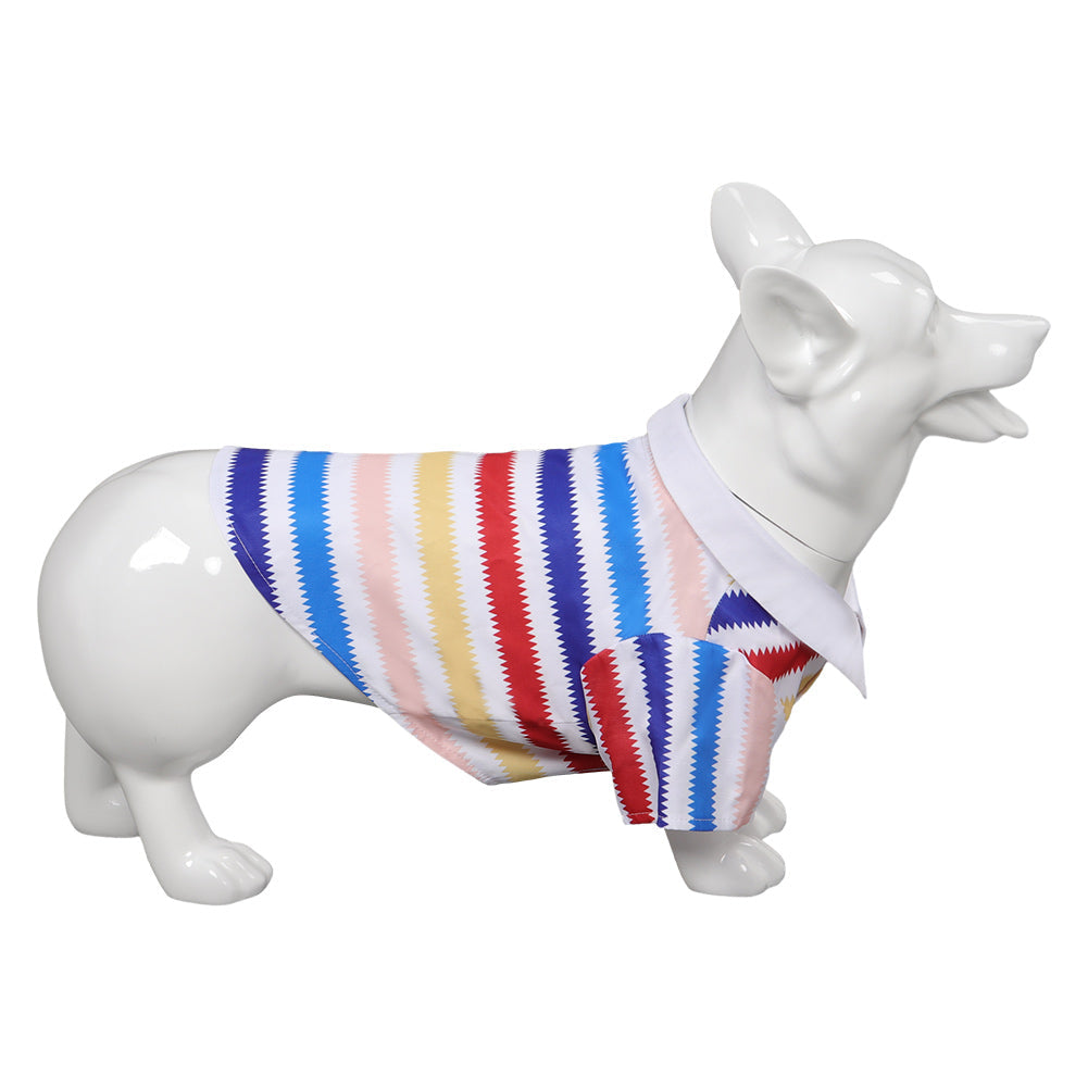 Allan Pet Colorful Striped Shirt