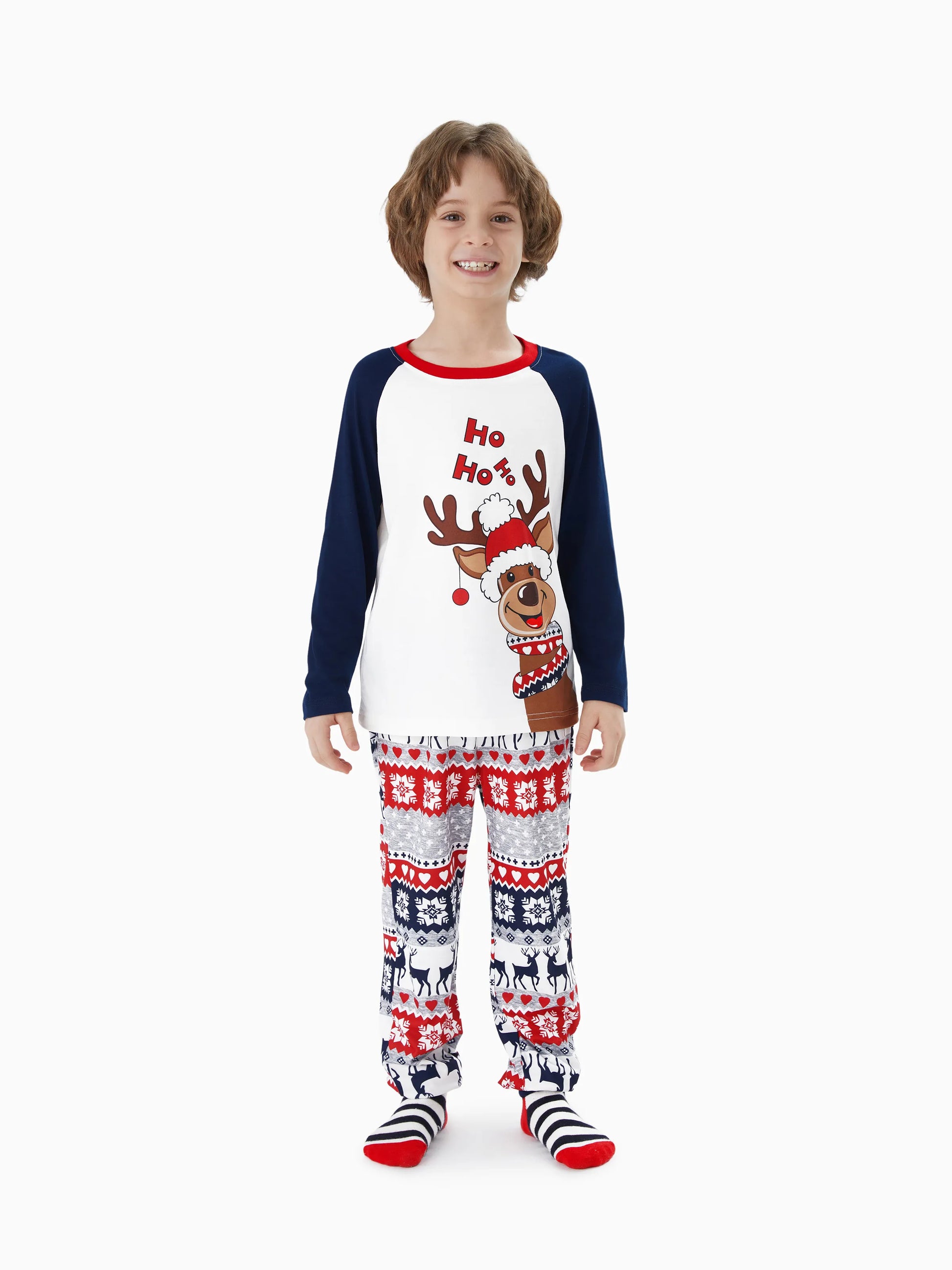 Reindeer Printed Matching Family Outfit Set