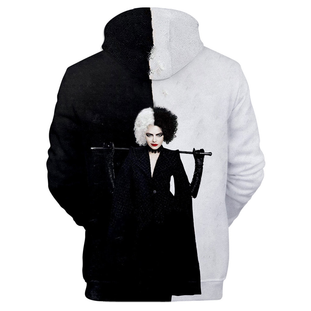 Cruella Cosplay Print Hoodie