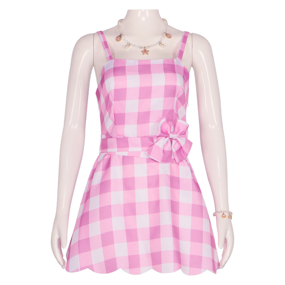 Plaid Cosplay Beach Dress Cosplay Costume