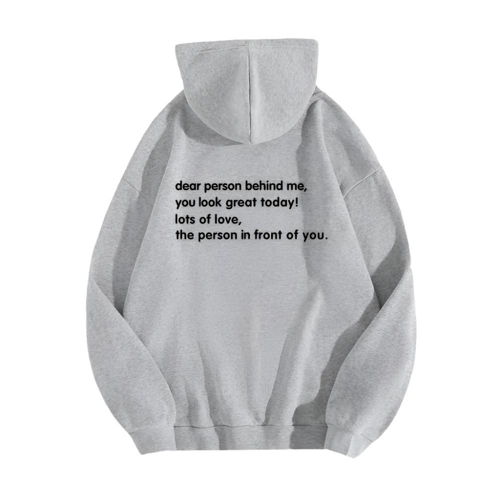 Hope You Smiled Inspirational Kangaroo Pocket Hoodie