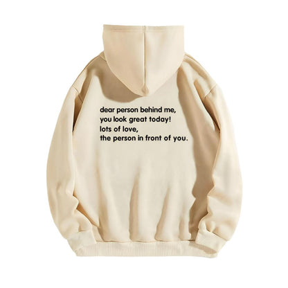 Hope You Smiled Inspirational Kangaroo Pocket Hoodie