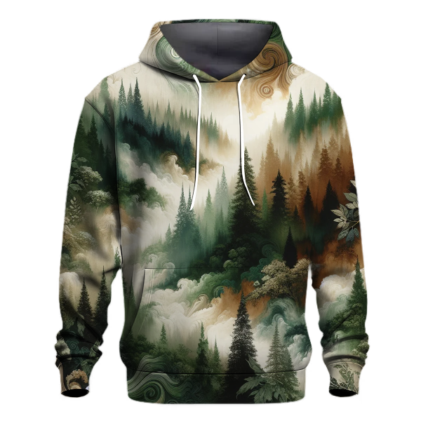 Forest Green Whirl Hoodie