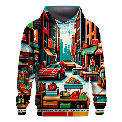 Classic 80s Video Game Blast Hoodie