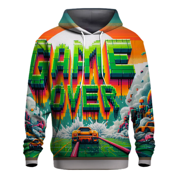 Retro Game Over Graphic Hoodie