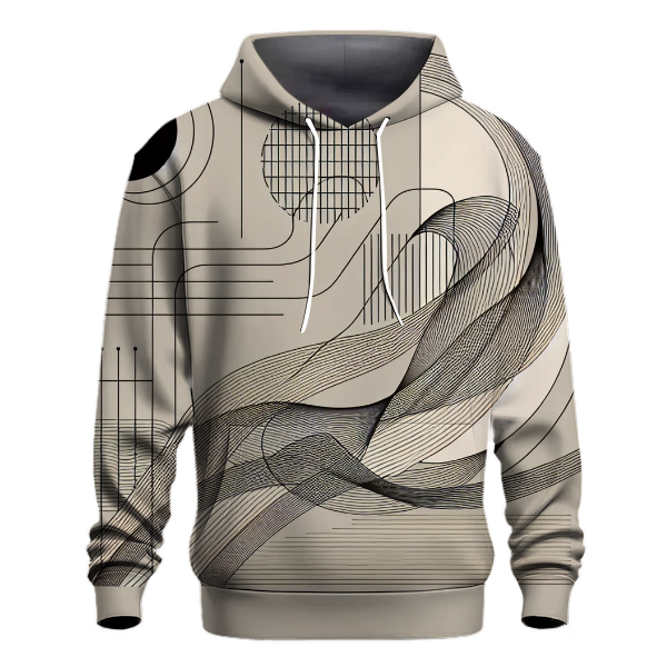 Chic Minimalist Lines Hoodie