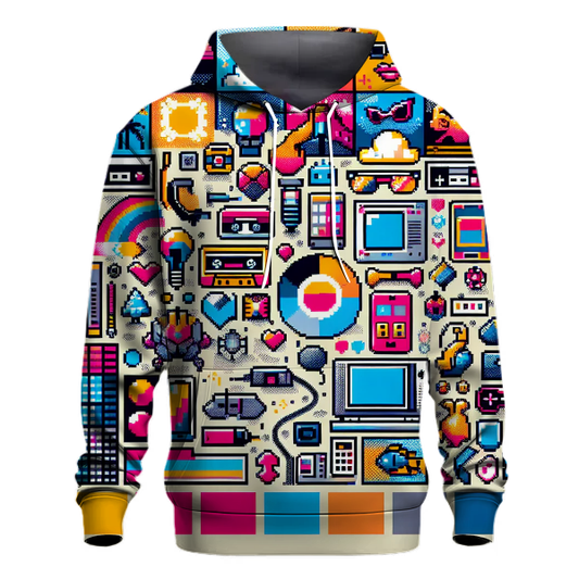 Digital Pixel Paradise Hoodie