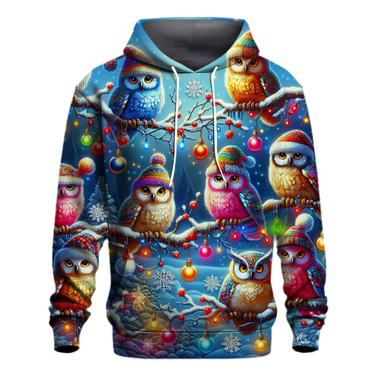 Festive Owl Friends Hoodie