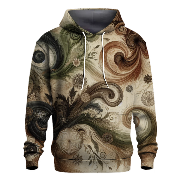 Earthy Tone Tie-Dye Hoodie