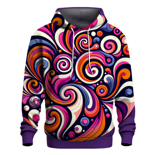 Colorful Spiral Groove Hoodie