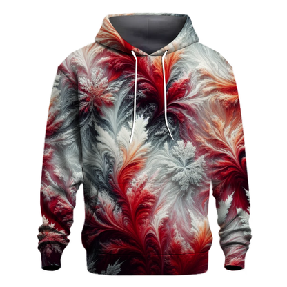 Crimson Frost Flame Hoodie