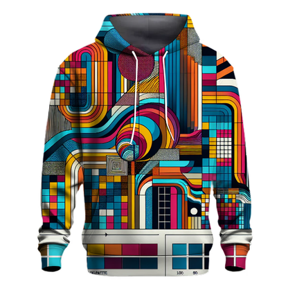 Funky Retro Grid Hoodie