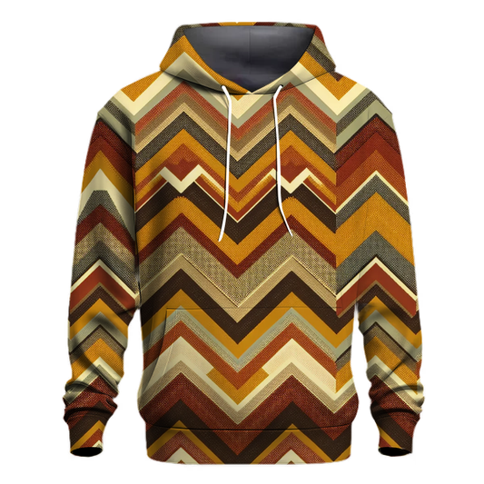 Rustic Chevron Comfort Hoodie Pullover Hoodies