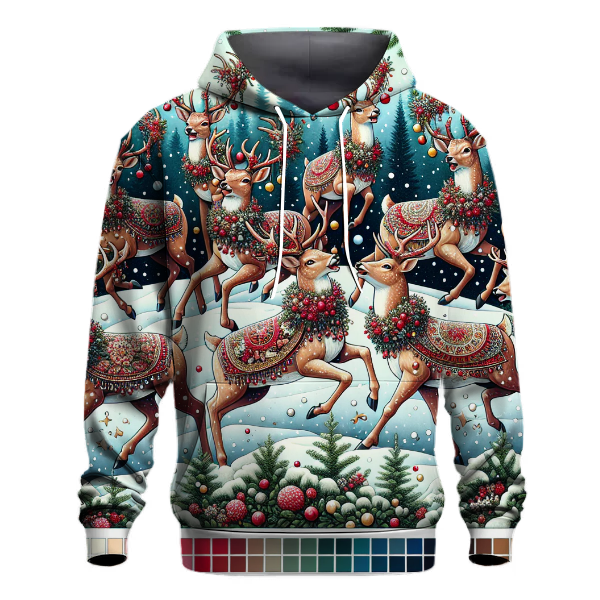 Festive Deer Dance Hoodie