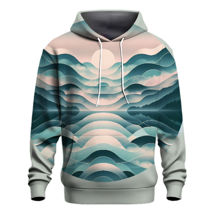 Misty Lake Reflections Hoodie