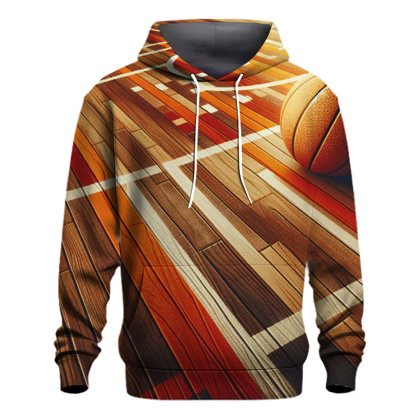 Basketball Court Floor Design Hoodie