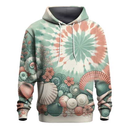 Coral Seashell Splendor Hoodie