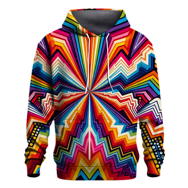 Rainbow Groove Burst Hoodie