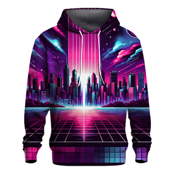 Cosmic Synthwave City Hoodie