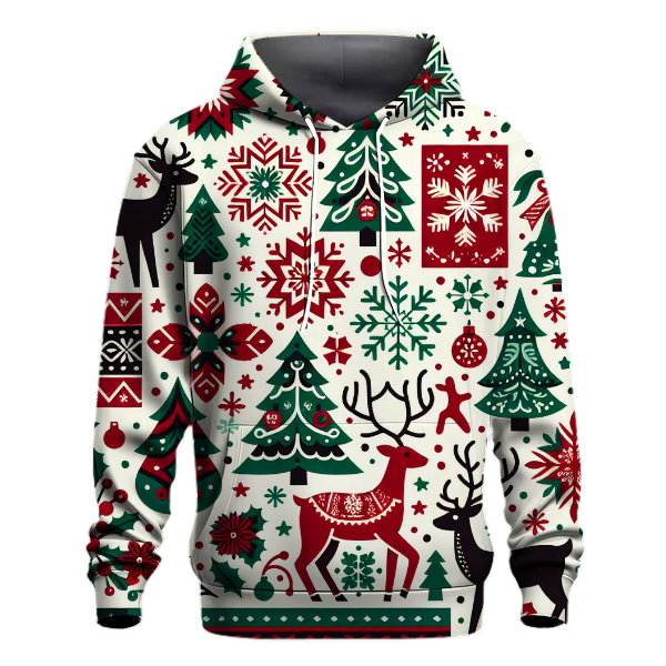 Christmas Sweater Pattern Extravaganza Hoodie