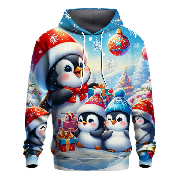 Festive Penguin Party Hoodie