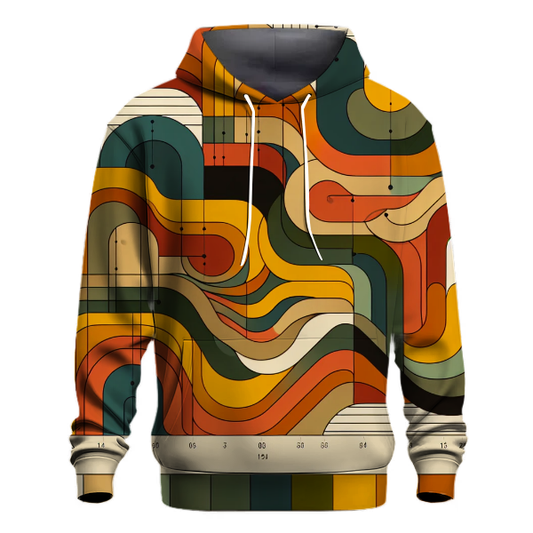 Funky Geometric Waves Hoodie