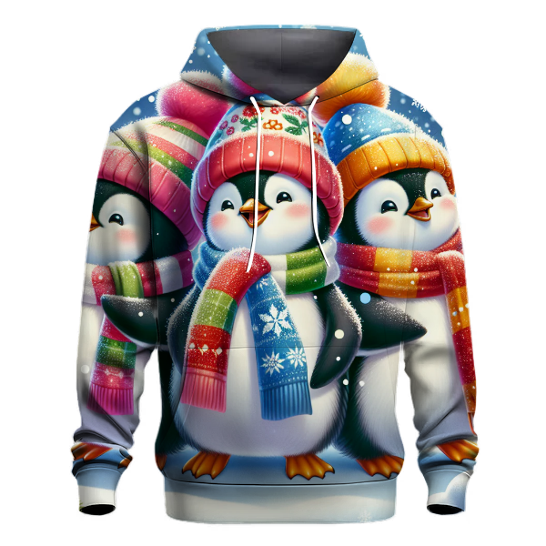 Festive Penguin Parade Hoodie