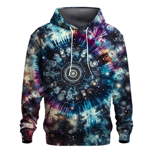 Dazzling Starry Night Tie-dye Design Hoodie