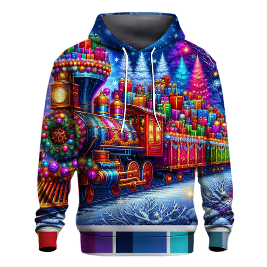 Whimsical Christmas Train Hoodie