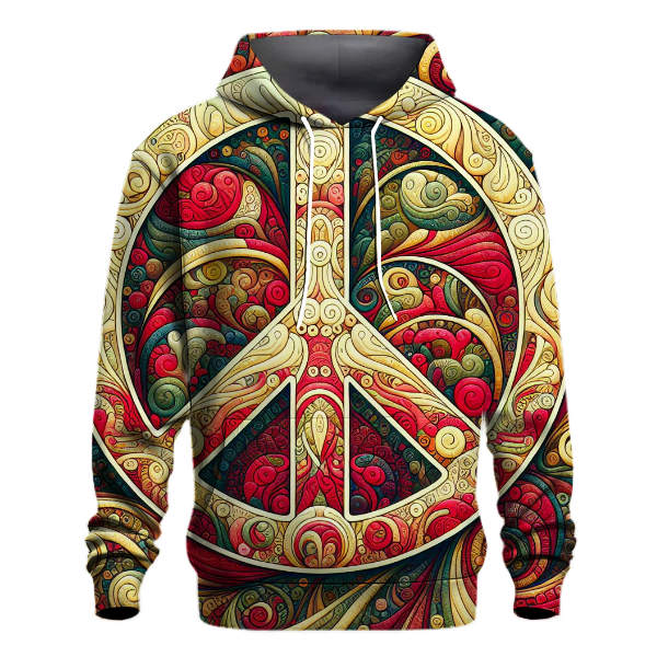 Retro Peace & Love Hoodie