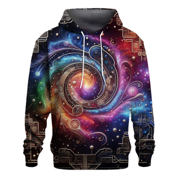 Futuristic Galaxy Circuit Hoodie