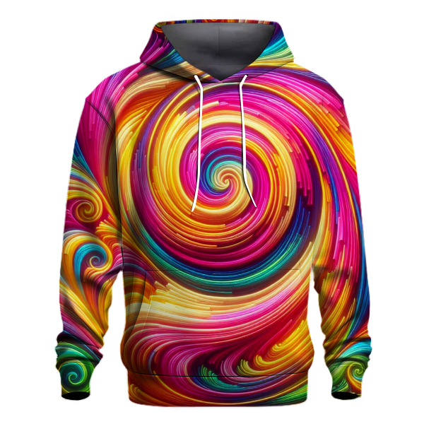 Funky Neon Swirls Hoodie